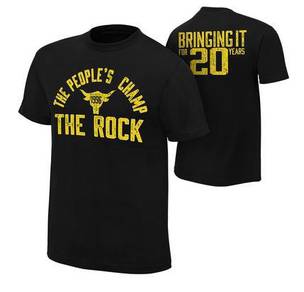 WWE The Rock Bringing It For 20 Years TShirt (NEW)