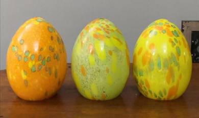 Handmade Villeroy & Boch glass egg decor