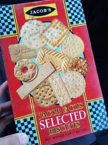 (B357) Vintage 1960's Jacob Biscuits Metal Box