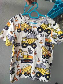 PatPat Construction Print T-shirt 3-4Y