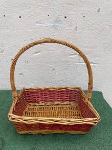 B753 Bakul Anyaman 40x32cm Retangular Gift Basket