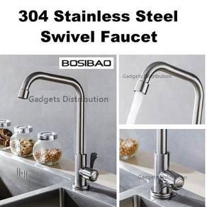 304 Stainless Steel Kitchen Basin Faucet Water Tap