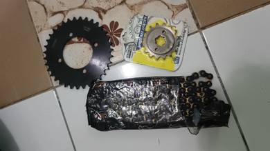 rim 3 batang enkei dan spoket rxz 