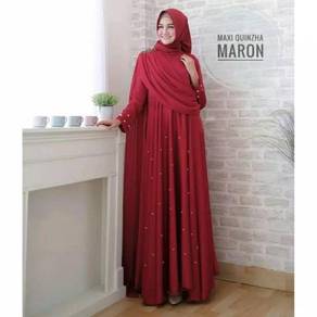 Quinzha maxi dress blue red turquoise