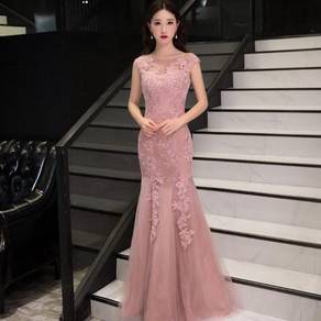 Pink red mermaid wedding bridal gown dress RBP1082