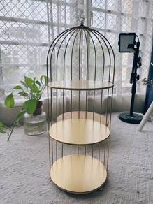 Metal bird cage dessert stand (3 tier)