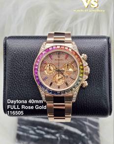 Rolex Daytona 116505 convert rainbow bezel diamond
