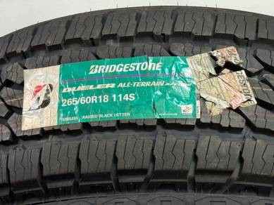 Tayar baru bridgestone 265/60/18 at002 tahun 25