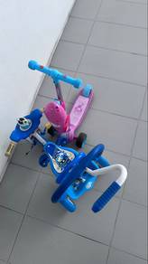 Kids Tricycle + 3-Wheel Scooter Bundle