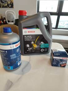 Bosch 0W20 Lub Oil, Oil Filter and DOT4 brake oil