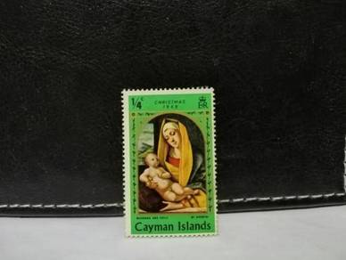 1969 Cayman Stamp Christmas Madonna & Child