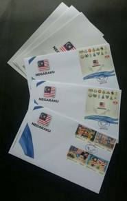 First Day Cover Negaraku sets of 3 Malaysia 2017