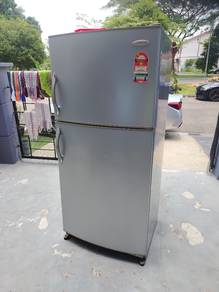 Singer Large Size Silver 2 Door Fridge TF190