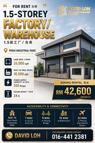 Warehouse / Factory For Rent in Perai,PNG