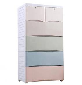 Colorful Drawer Storage Cabinet plastic thickenNSW