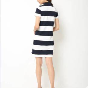 TOMMY HILFIGER  Striped Polo T-shirt Dress