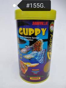 Sanyu Guppy 155gram Fish Feed Food Aquarium Ikan