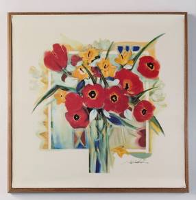 Floral Bouquet Lithograph Print