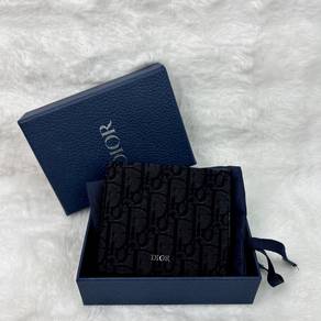 NEW Dior SLG Oblique Black Bifold Wallet (0275)