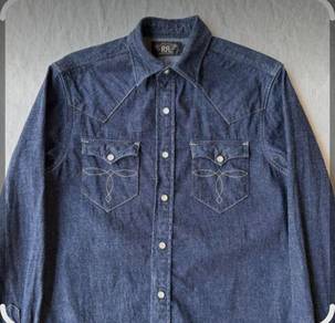 RRL Ralph Lauren Western Denim Shirt