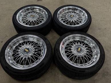 Sport Rim 18 Second BBS Super RS Siap Tayar Second