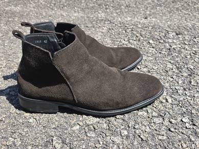 Brown Suede Ankle Boots 8UK