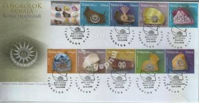 First Day Cover Royal Headgear Malaysia 2008