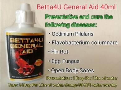 Betta4U General Aid 40ml Betta Fish Aquarium Ikan