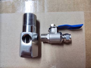CNG Water Ball Valve 1/4"+1/2" Ro Joint Air