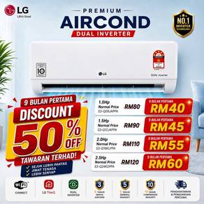 Promo Aircond LG Dual Inverter (BTAR PAH01)
