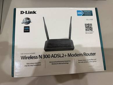 D-Link Wireless N300 ADSL-2+ Modem Router