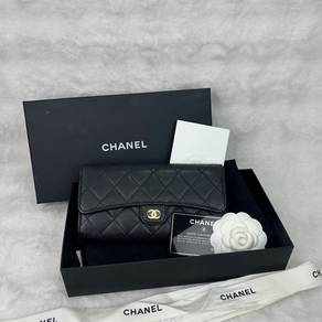 Authentic Chanel Caviar Long Wallet