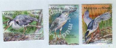 Mint Stamp Herons & Bitterns Malaysia 2015