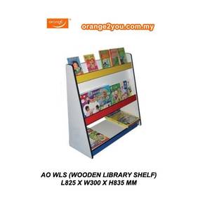 Wooden Library Shelf , Kindergarten Book Shelf