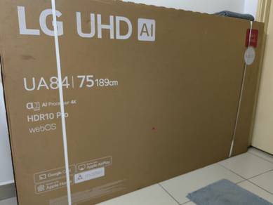 LG 75" UA84 4K HDR10Pro UHD AI TV 2025