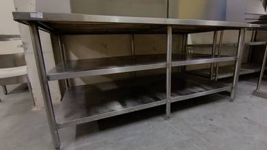 Used Stainless Steel 3 Tier Worktable