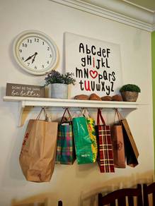 Wooden Wall Shelf Set | Decorative Display Rack |