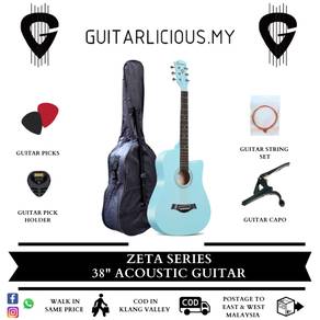 ZETASeries 38inch BeginnerAcousticGuitar - SkyBlue