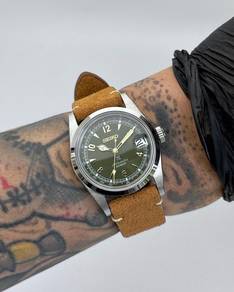 Custom Seiko Mod 36mm Olive Alpinist Explorer