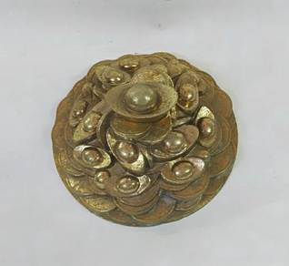 Chinese Lucky Yuan Bao Boat Ancient Money