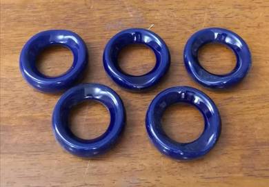Round navy blue chopstick rest 5