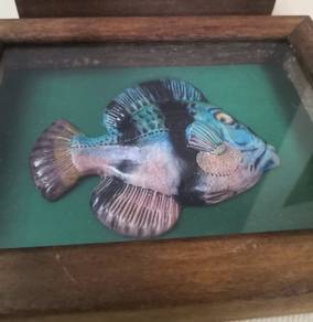 Vintage fish motiff wall decor frame 2