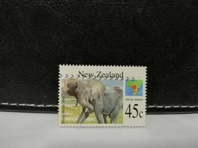 1994 New Zealand Stamp Elephant Animal
