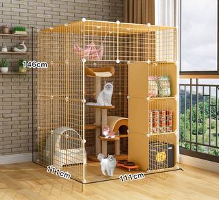 (LARGE PLATFORM) Multi-Color And Style Cat Cage