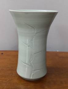 celadon vase 10.5 inches