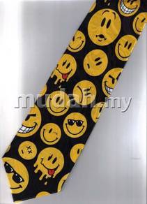 Smiley Happy face Cartoon Novelty Fancy Neck Tie