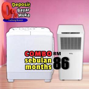 Combo Set Peti Sejuk Peti Ais Mesin Basuh Fridge