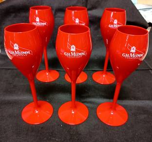 6 GH MUMM CHAMPAGNE GLASS Cup