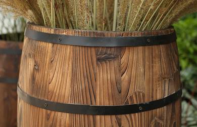 BARREL Stand Plant Flower Bucket Container Big