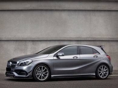 Mercedes W176 W117 P Side Skirt Lip Carbon